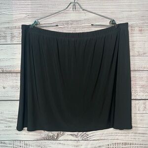 Susan Graver 2X Black Skort Skirt Plus Size Casual Travel